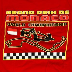 MONACO Grand Prix Racing T-Shirt Red Medium Unisex